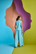 BROAD BELT PANT IN NEBULA | CUIN