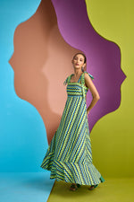 LILAC/RUST WAVE DRESS IN AURA | CUIN