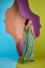 LILAC/RUST WAVE DRESS IN AURA | CUIN