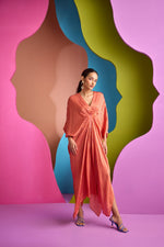 RED WENOS KAFTAN IN TESSERA | CUIN