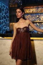 Wine berry dress | Khushbu Rathod
