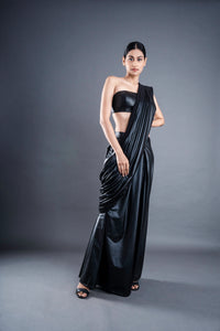 Faux leather saree | ATBW