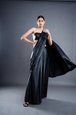 Faux leather saree | ATBW