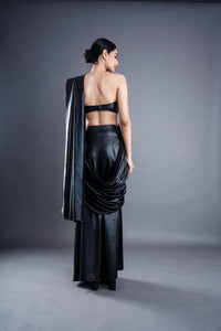 Faux leather saree | ATBW