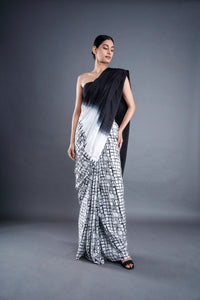 Satin ombre saree | ATBW