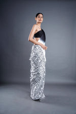 Satin ombre saree | ATBW