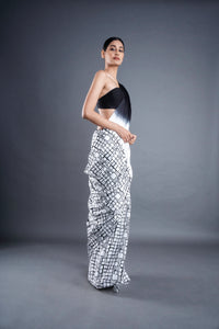 Satin ombre saree | ATBW