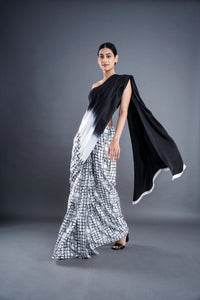 Satin ombre saree | ATBW