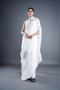 Mystic white saree | ATBW