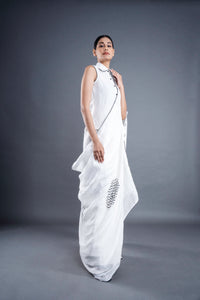 Mystic white saree | ATBW