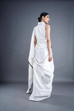 Mystic white saree | ATBW