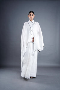 Mystic white saree | ATBW