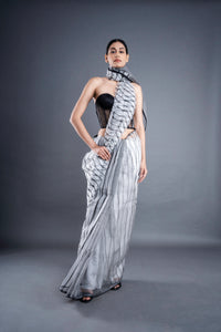 Geometric pattern saree | ATBW