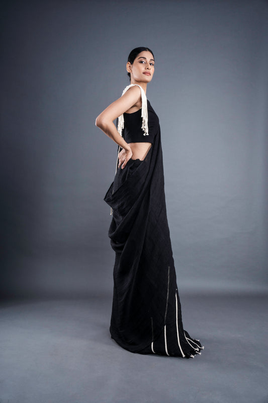Black brunch saree | ATBW