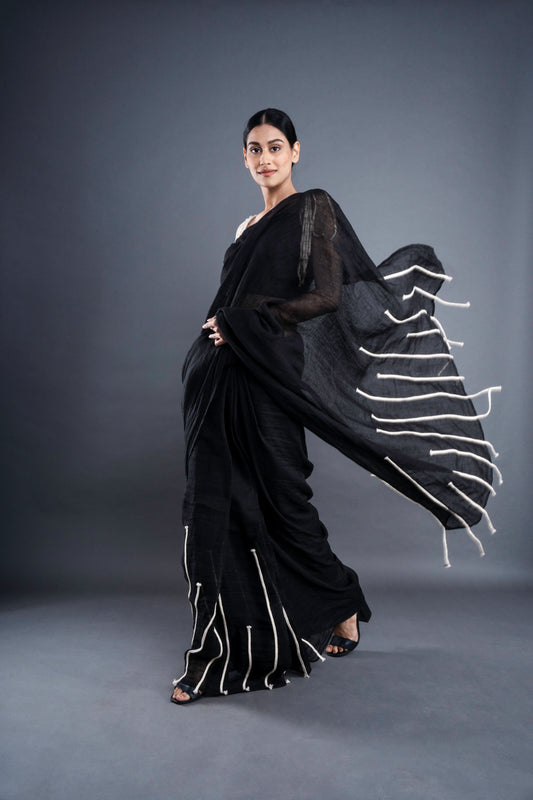 Black brunch saree | ATBW