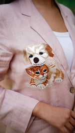 LIGHT PINK DOG/CAT BLAZER | Linen Bloom