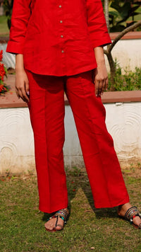 RED PENCIL PANTS | Linen Bloom