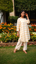 OCHRE CHECK TUNIC | Linen Bloom