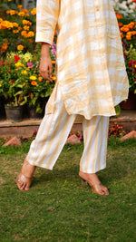 OCHRE STRIPE PANTS | Linen Bloom