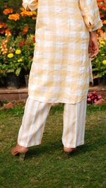 OCHRE STRIPE PANTS | Linen Bloom