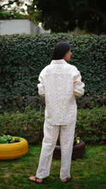 YELLOW DOT PRINT SHIRT | Linen Bloom