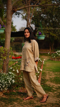 LIGHT SAGE BIG SHIRT | Linen Bloom
