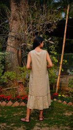 LIGHT SAGE SLEEVELESS DRESS | Linen Bloom