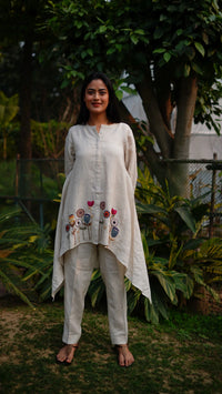LIGHT PINK HIGHLOW TUNIC | Linen Bloom