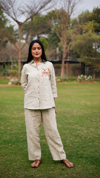 BEIGE DOG/CAT SHIRT | Linen Bloom