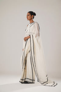White patti saree | ATBW