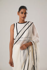 White patti saree | ATBW