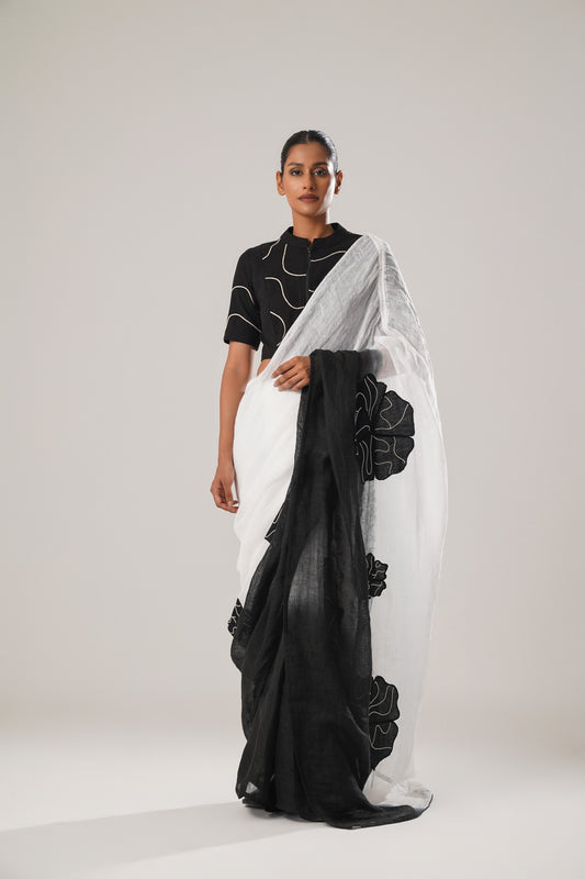 MJ ombre floral saree | ATBW