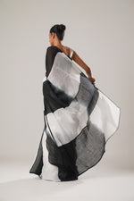 MJ ombre check saree | ATBW