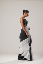 MJ ombre check saree | ATBW