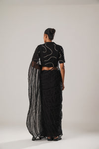 MJ Black dori saree | ATBW
