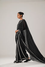 Black patti saree | ATBW