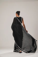 Black patti saree | ATBW