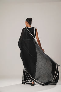 Black patti saree | ATBW