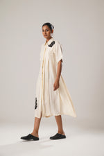 MJ Pleated dress (White) | ATBW