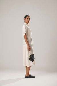 MJ Pleated dress (White) | ATBW