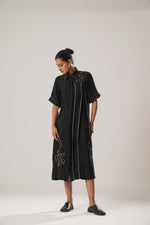 MJ Pleated dress (Black) | ATBW
