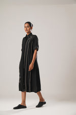 MJ Pleated dress (Black) | ATBW