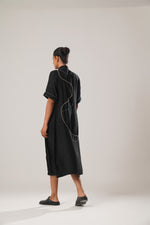 MJ Pleated dress (Black) | ATBW