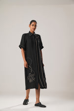 MJ Pleated dress (Black) | ATBW