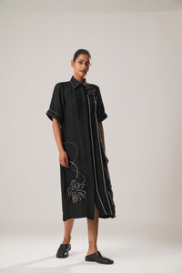 MJ Pleated dress (Black) | ATBW