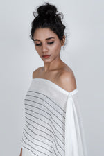 White zipper saree | ATBW