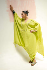 Moroccan Kaftan with Pants - Neon | Prahnaaya