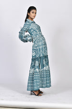 Long tiered loose dress | Soham Earth