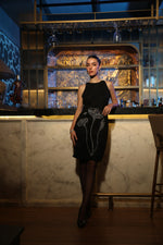 Black soiree dress | Khushbu Rathod