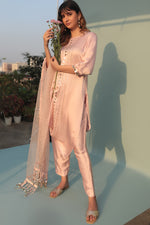Saba  Pink Kurta Set with Pant and Dupatta-2 | Prahnaaya